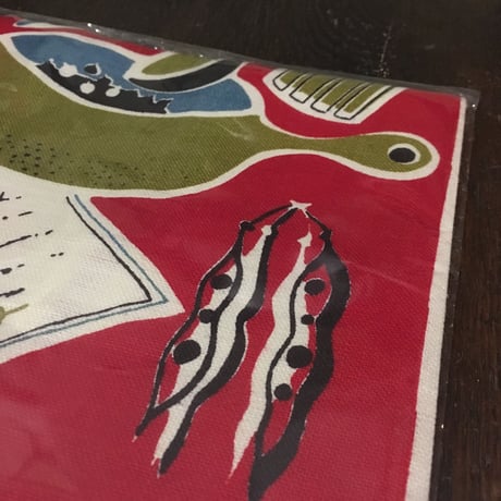 1950's Unknown Pure Linen Table Mat Deadstock