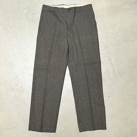 1940's Unknown Black Chambray Trousers Deadstock