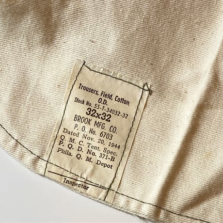 1940's US.ARMY M-43 Field Trousers Deadstock