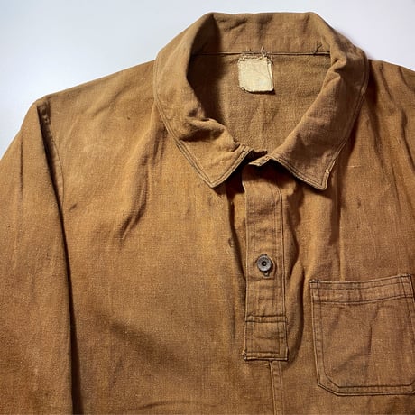 1900〜10's US.ARMY Brown Denim Pullover Jacket