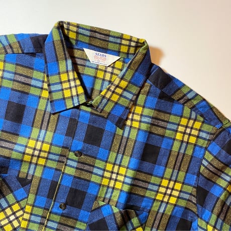 1960's SEARS Flannel L/S Shirt Deadstock