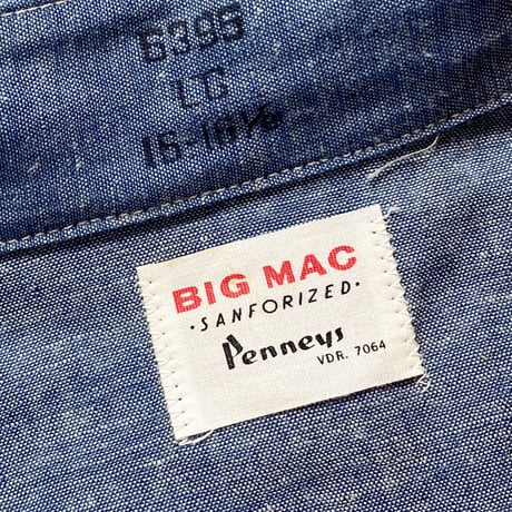 1960's BIG MAC Chambray L/S Shirt Deadstock