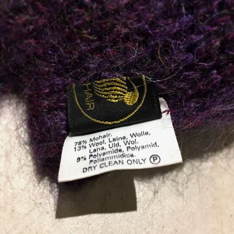 1970's Archie Brown&Jon Mohair Shawl Collar Cardigan