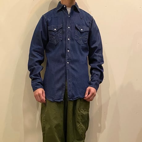 1960's RANCHCRAFT Denim Western L/S Shirt