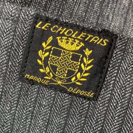 1940's LE CHOLETAIS Herringbone Chambray Work Jacket Deadstock