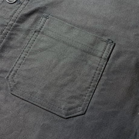 1950's French Unknown Black Moleskin Jacket
