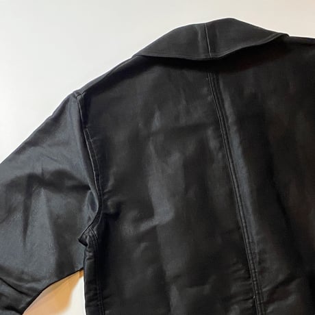 1940's〜 Vetement Combet Black Moleskin Jacket Deadstock