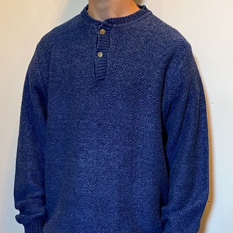 1980's L.L.Bean Indigo Cotton Sweater
