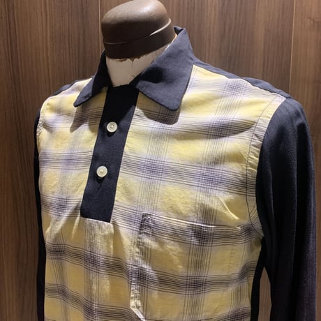 1950's Pilgrim Cotton&Rayon Pullover L/S Shirt