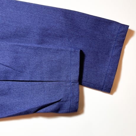 1950's French Unknown Blue Chambray Atelier Coat Deadstock