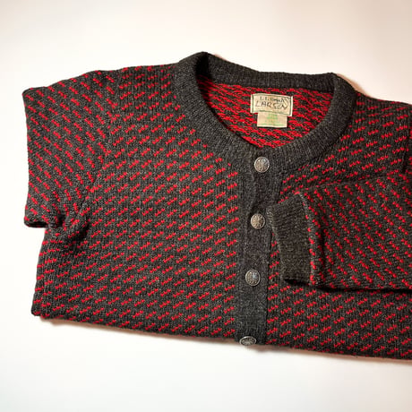 1980's L.L.Bean Bird's-eye Cardigan