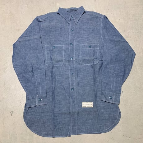 1940's US.NAVY Chambray L/S Shirt Deadstock
