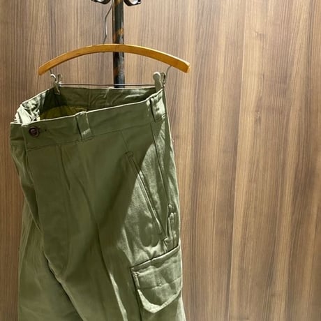 1950〜60's French Amry M-47 Herringbone Trousers Deadstock