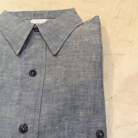 1950〜60's COMPASS Chambray L/S Shirt Deadstock