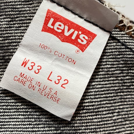 1980〜90's Levi's 501 Black Denim Pants