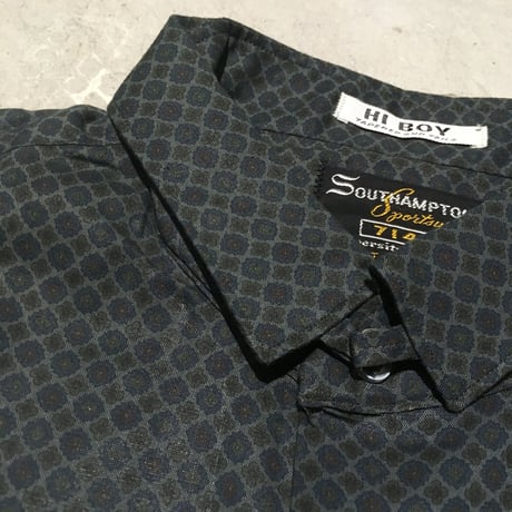 1960's SOUTHAMPTON Sportswear 714 Tab Collar L/S Shirt Deadstock