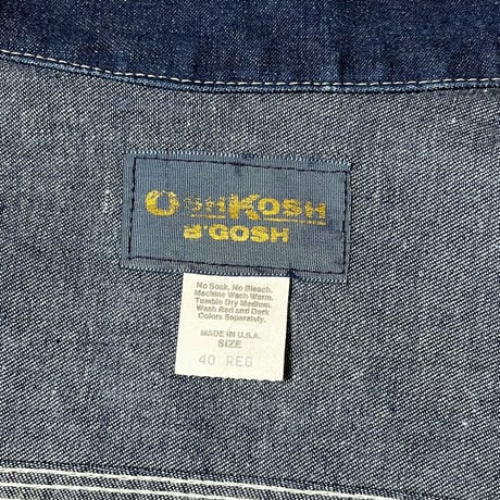 1970's OSHKOSH Denim Work Jacket