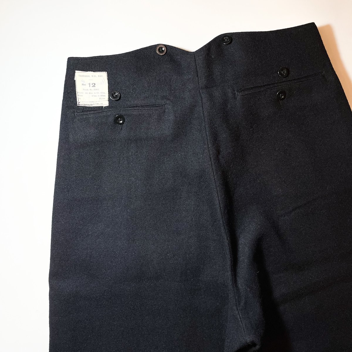 1940〜50's Royal Navy Wool Trousers Deadstock |