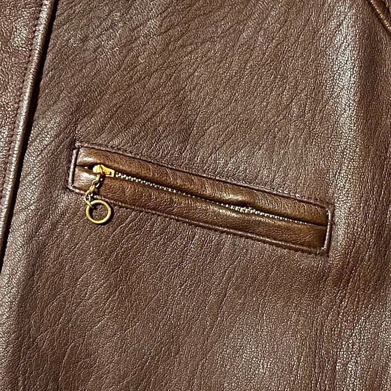 40s CALIFORNIAN コの字タロン ゴートスキン レザージャケット 1940's CALIFORNIAN Leather Jacket | Unwave