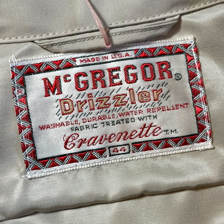 1950〜60's McGREGOR Drizzler Jacket Deadstock