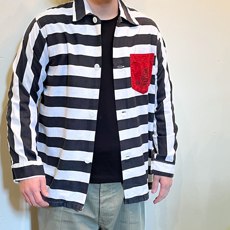 1950〜60's VARSITY Prisoner Like Pajama L/S Shir...