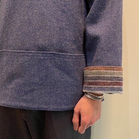 1980's ragamuffin Wool Smock