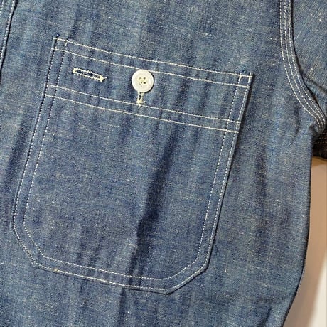 1960's KENNINGTON Chambray L/S Shirt Deadstock