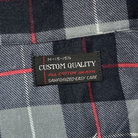 1960's CUSTOM QUALITY Flannel L/S Shirt Deadstock