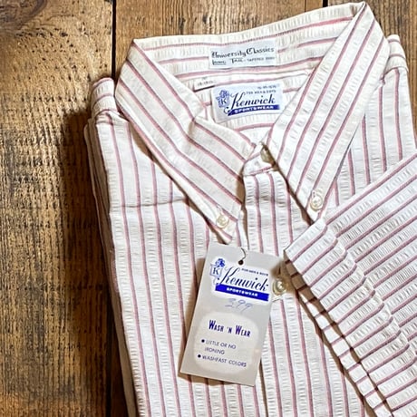 1960's Kenwick Seersucker S/S Shirt Deadstock