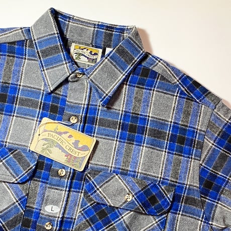 1980's〜 TRAIL PACIFIC CREST WEAR Heavy Flannel L/S Shirt Deadstock