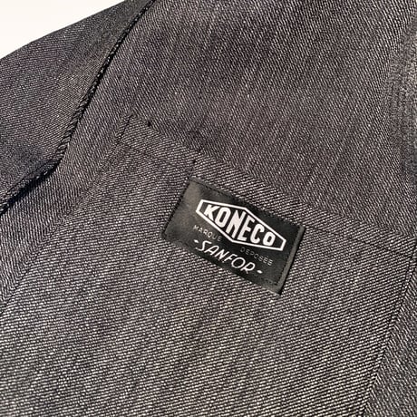 1950's KONECO Black Chambray  Atelier Coat Deadstock