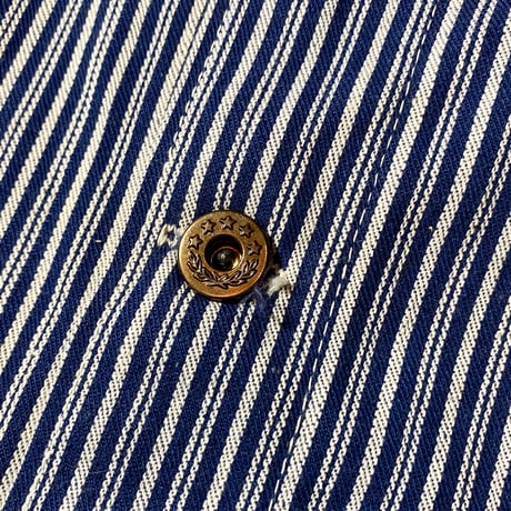 1940's STANDARD OVERALL MFG.CO. Random Hickory Coverall Deadstock