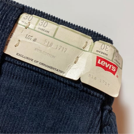 1960's Levi's 518 Corduroy Pants Deadstock