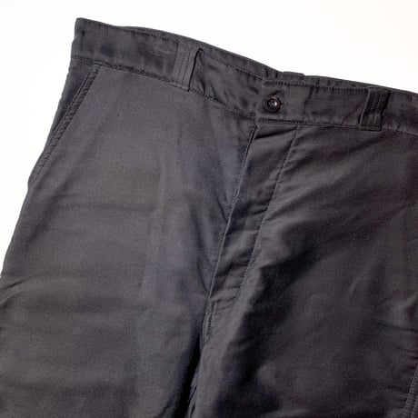 1950's〜 French Unknown Black Moleskin Trousers