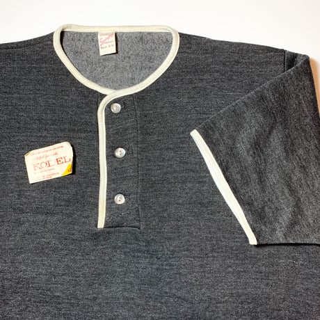 1960's Springfoot Henleyneck Sweat S/S Shirt Deadstock