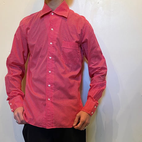1960's I.MAGNIN&CO. Dots L/S Shirt