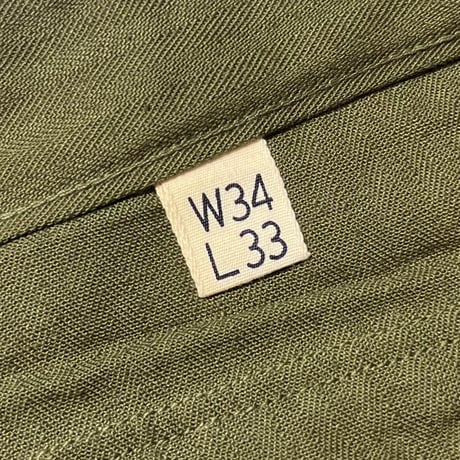 1940's US.ARMY M-43 Herringbone Trousers Deadstock