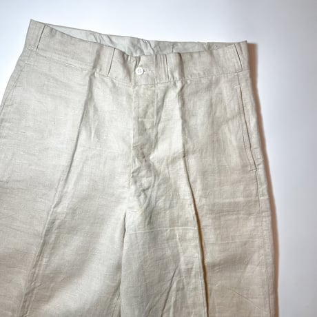 1930〜40's Unknown Linen Trousers Deadstock