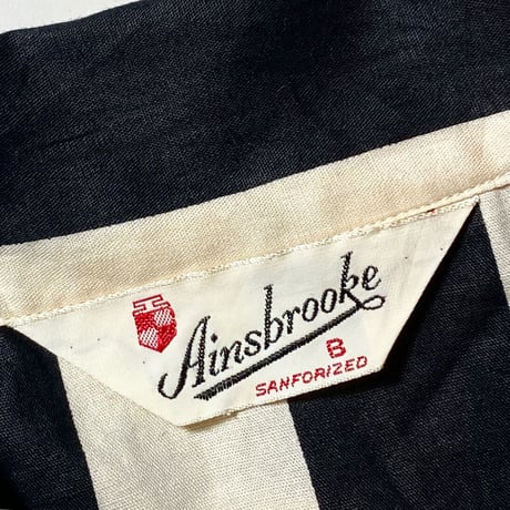 1950〜60's Ainsbrooke Prisoner Like Pajama L/S Shirt Deadstock