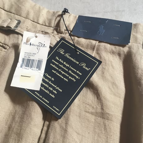 1990's〜 Polo by Ralph Lauren Linen Trousers Deadstock