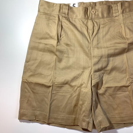 1950's French Army Chino Short Pants Deadstock