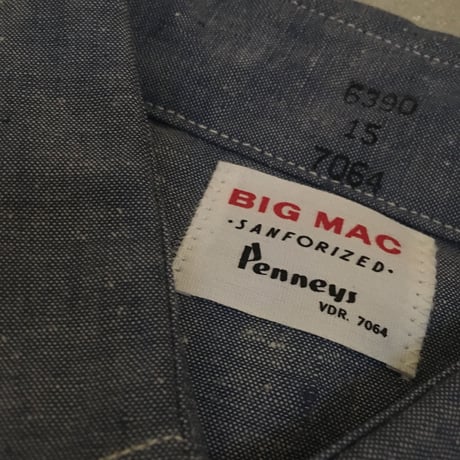 1960's BIG MAC Chambray L/S Shirt Deadstock