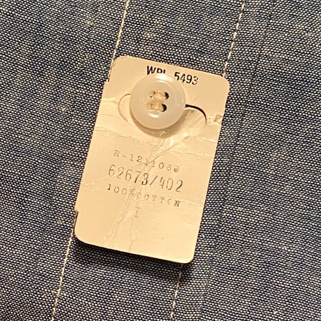 1960's WASHINGTON DEE CEE Chambray L/S Shirt Deadstock