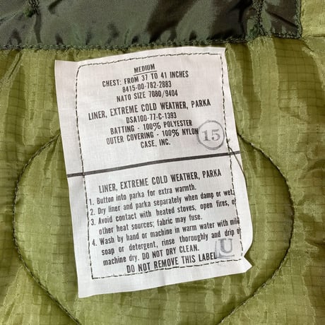 1970's US.ARMY M-65 Mods Coat Full Set Deadstock