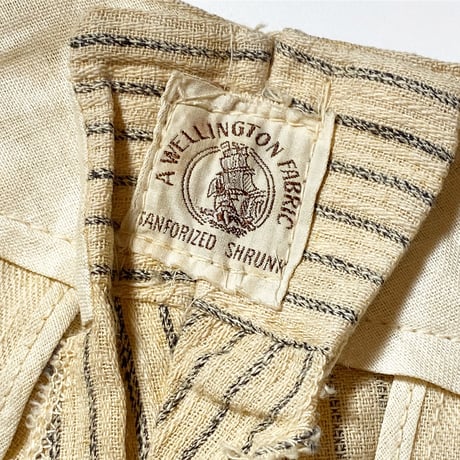 1930's〜 MADE WELL WEAR WELL Cotton Trousers Deadstock