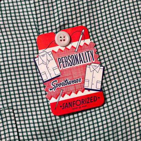 1950's PERSONALITY Rayon L/S Shirt Deadstock