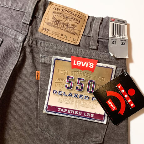 1990's Levi's 550 Gray Denim Pants Deadstock