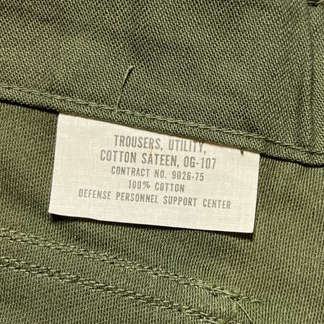 1970's US.ARMY Utility Trousers Deadstock