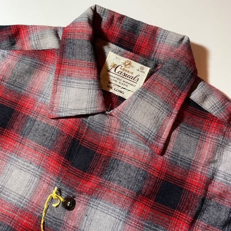 1960's NORRIS Casuals Rayon L/S Shirt Deadstock
