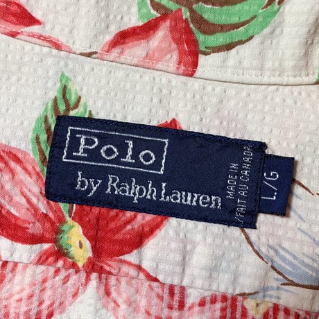 1990's〜 Polo by Ralph Lauren Seersucker S/S Shirt